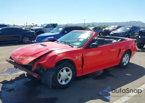 2000 Ford Mustang из США, поврежденный, VIN 1FAFP4449YF258607